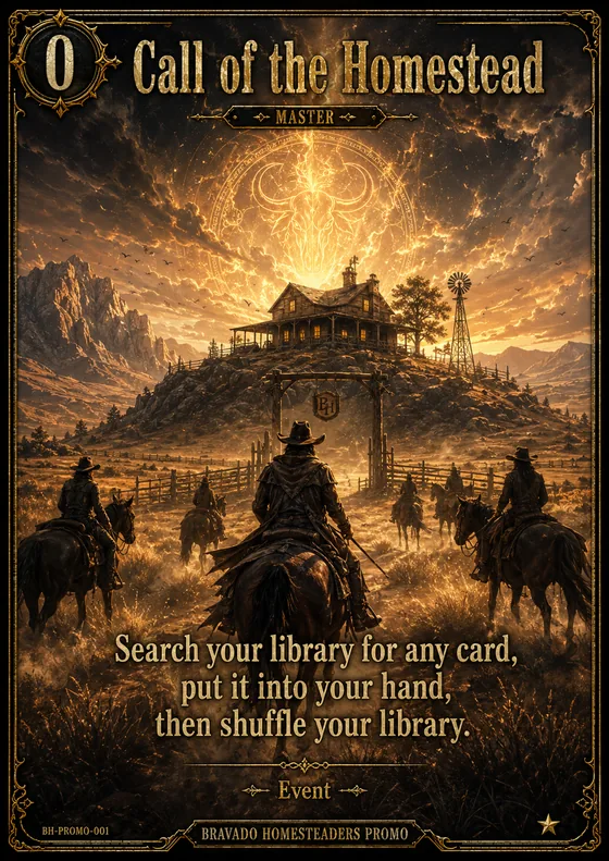 Call of the Homestead card