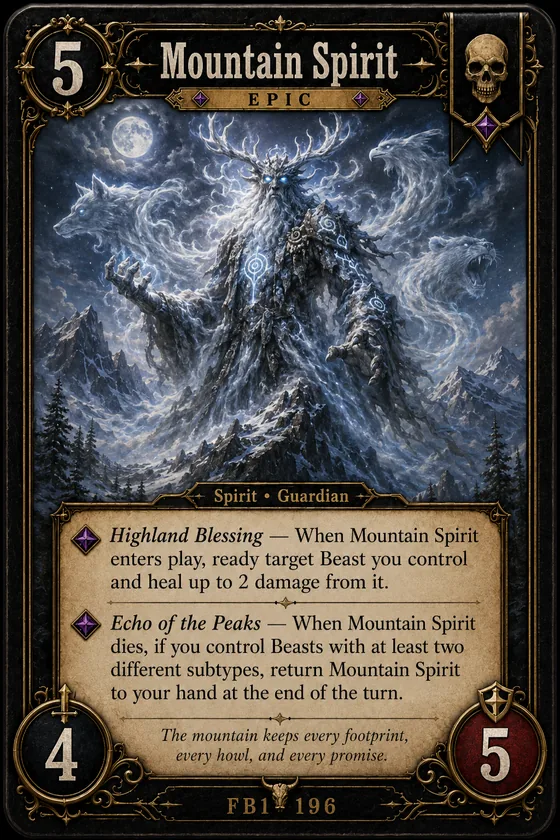 Mountain Spirit card